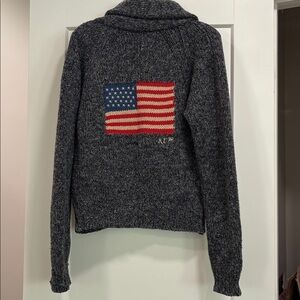 Polo Ralph Lauren Men’s/Unisex Wool Flag Collared Sweater—Vintage!  FABULOUS!!